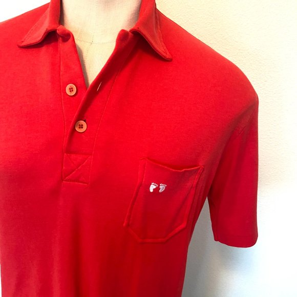 70's Hang Ten Red Polo - Size Large - Picture 4 of 9